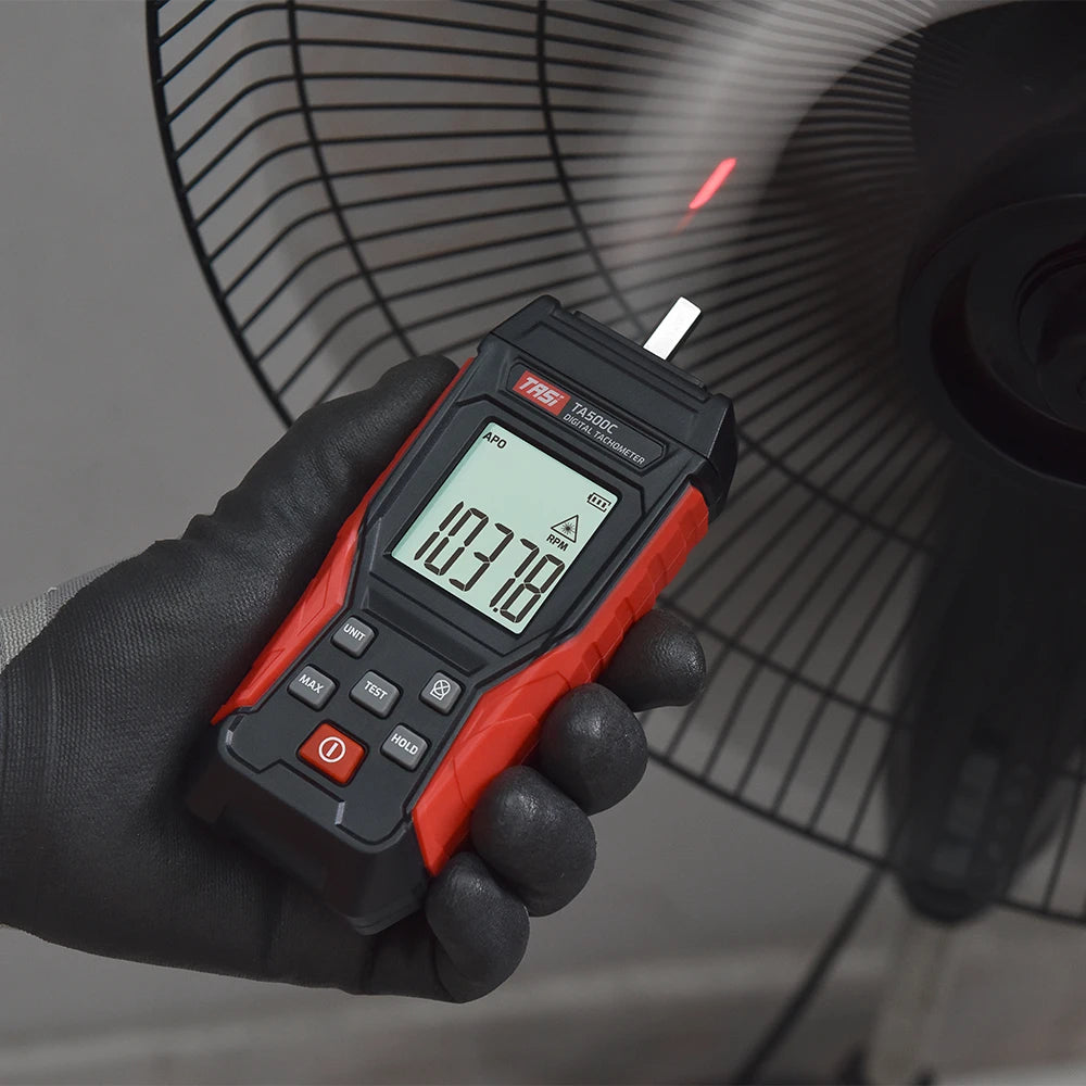 Tachometer TA500C - Digital Handheld Line Speed Tachometer (RPM & m/min) - Encoder