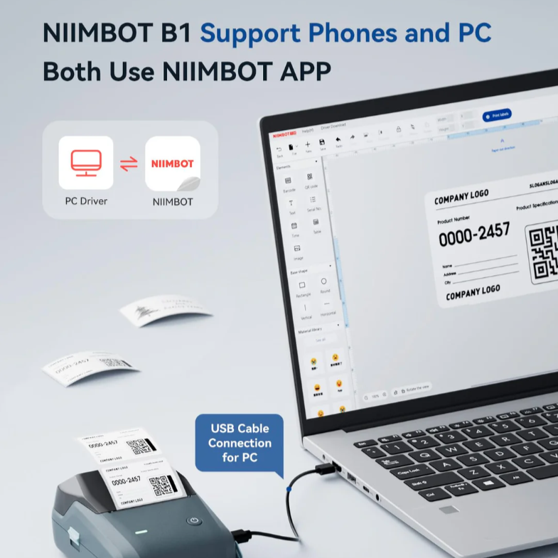 NIMMBOT B1 Label Maker - Thermal Label Maker