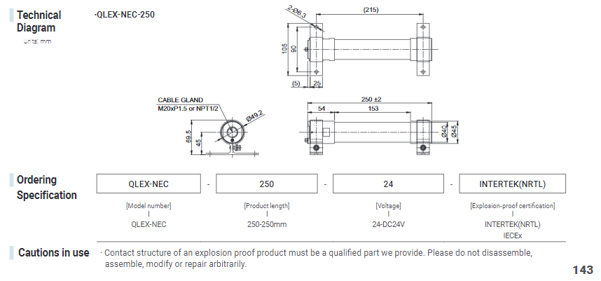 QLEX-NEC-250: The Ultimate Explosion Proof LED -Safety Hazardous area lighting