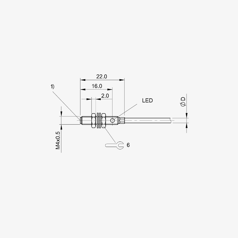 Balluff - M4 PNP (NO) - Inductive Sensor BES03Z8