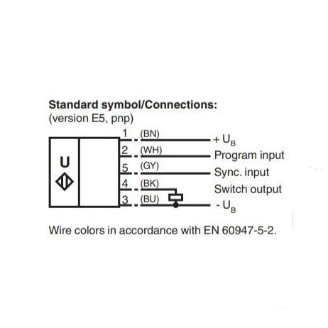 UB500-18GM75-E5-V15 / PF 133053 - M12 PNP (NO/NC) - Ultrasonic Sensor