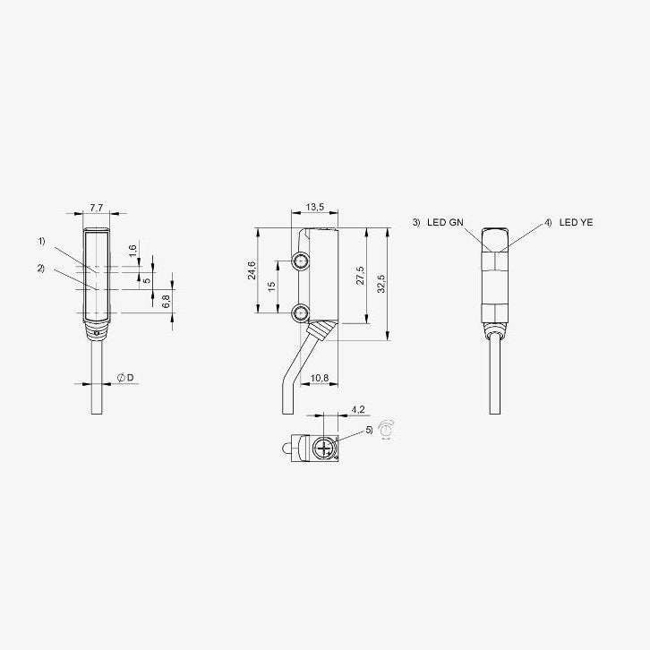 Balluff BOS022C - Diffuse sensors PNP (NO)