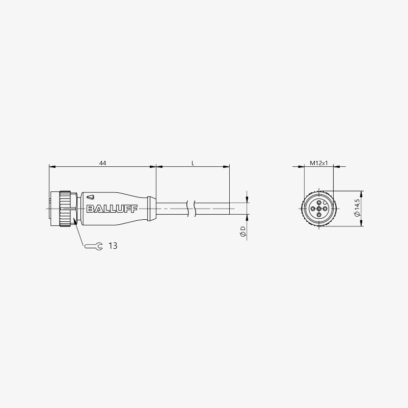 STM12F5PVC S30 - Single-Ended Cordsets