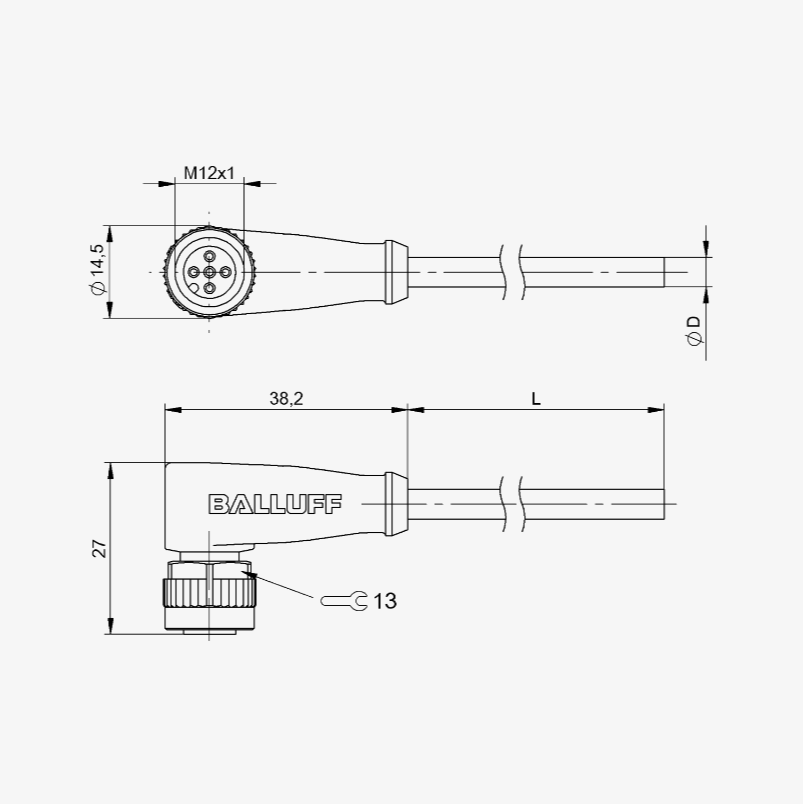 STM12F5PVC R5 - Single-Ended Cordsets