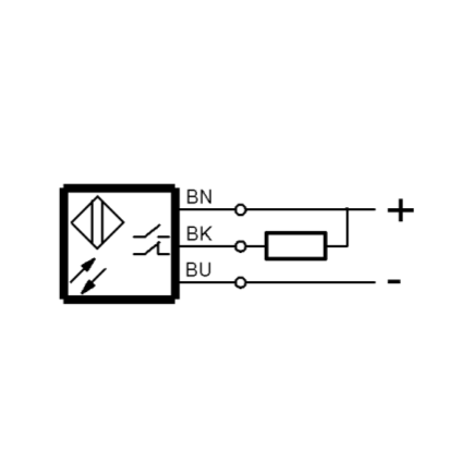 BOS01JY - Diffuse Sensor With Background Suppression