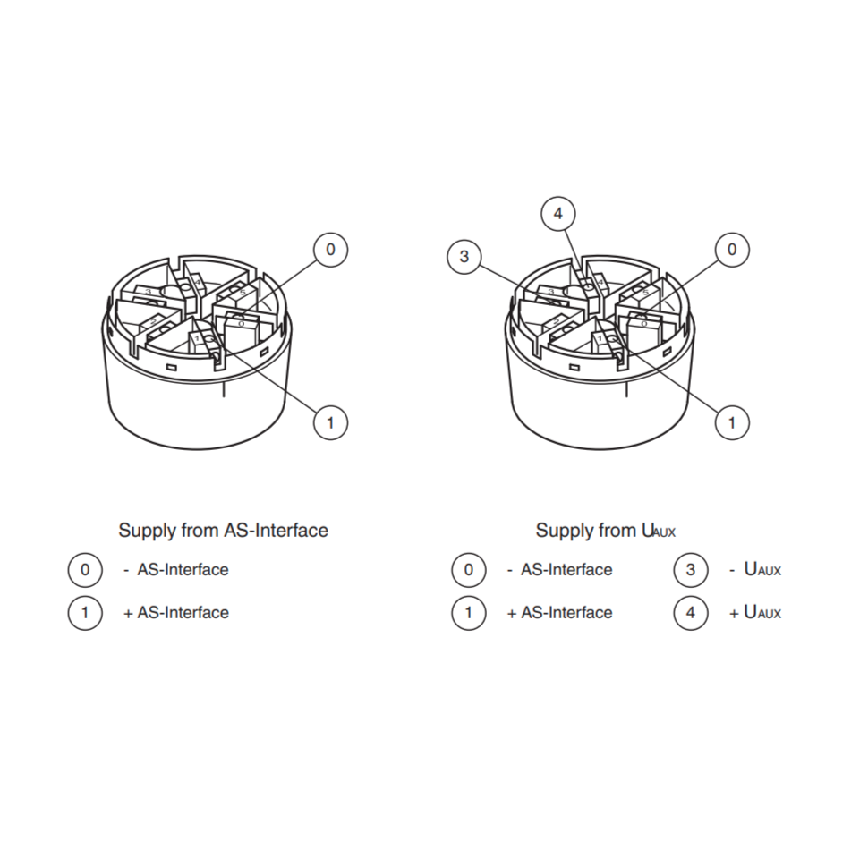 VBA-4A-70MM / PF 275874 - AS-Interface stack light module