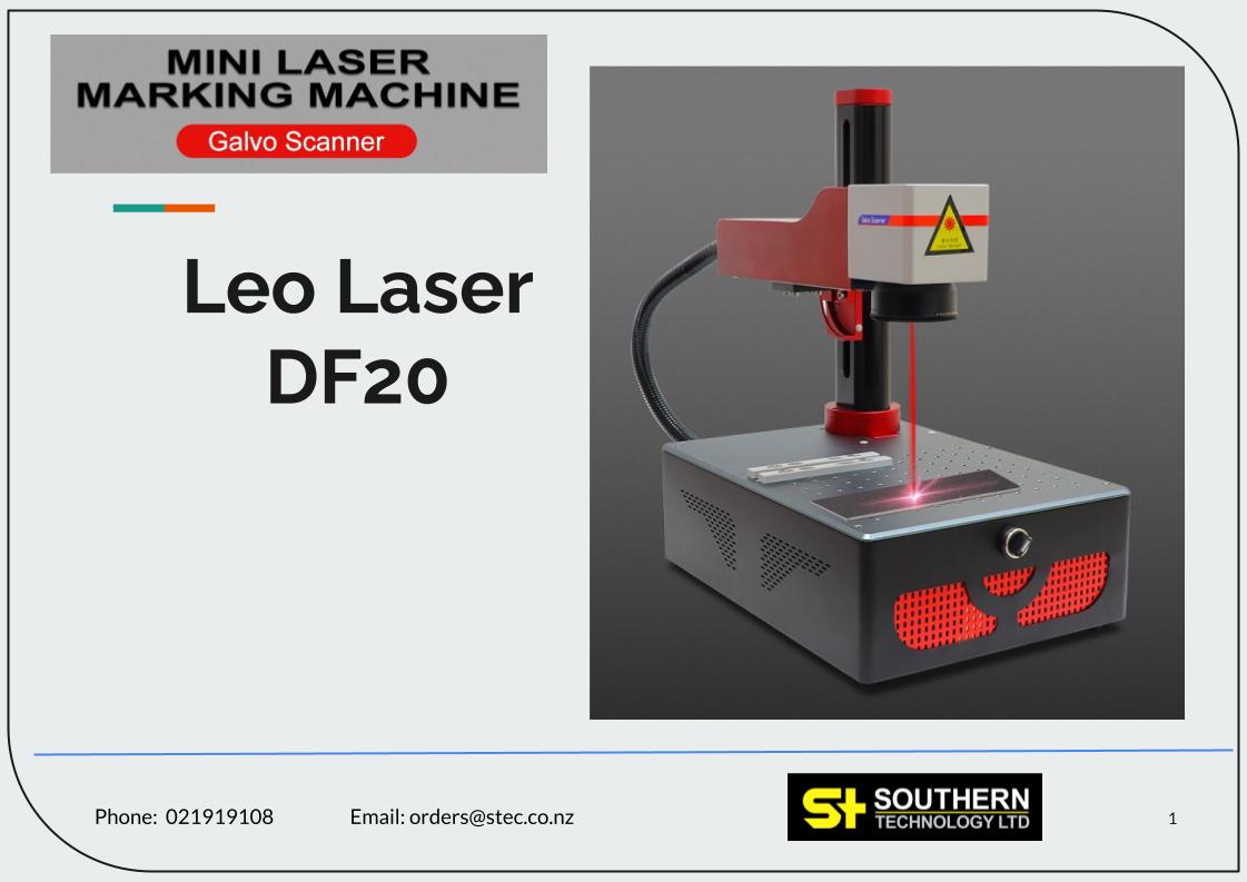Leo Laser DF20 desktop fiber laser