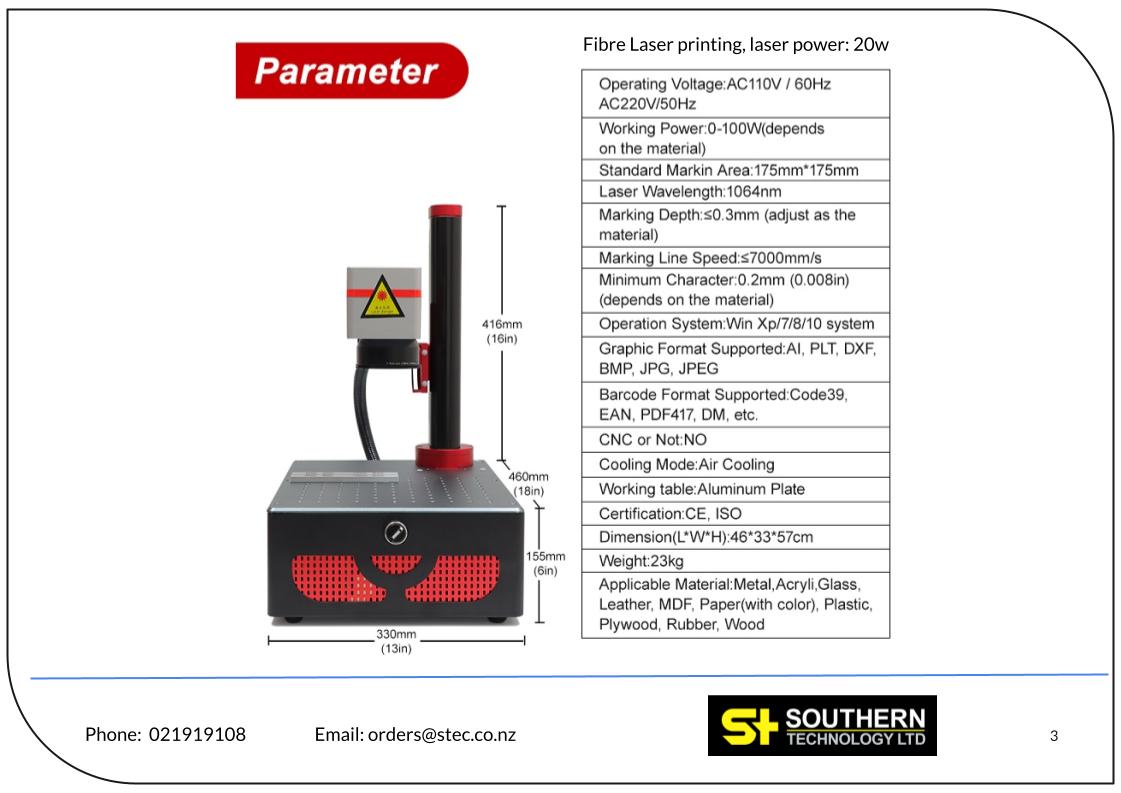 Leo Laser DF20 desktop fiber laser