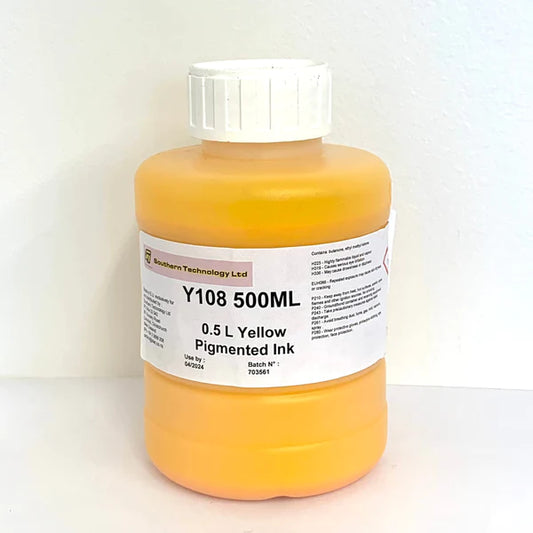 Y108 Yellow Pigmented Ink 500mL- ProIndustrial Inks and Solutions