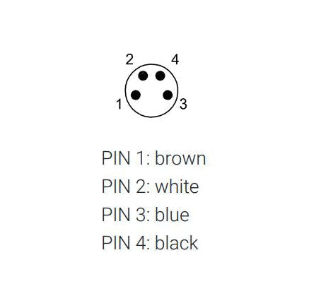 Balluff BCC02PE - Double-Ended Cordsets -M8, Male, Straight, 4 pin