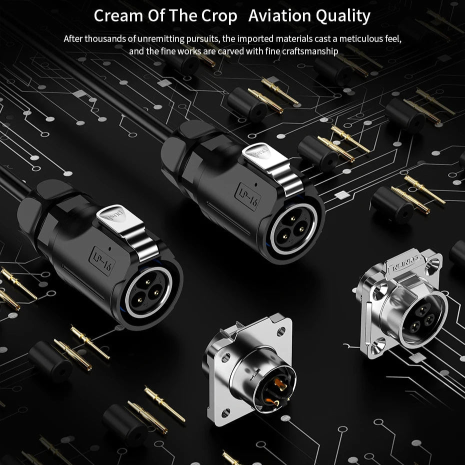 ST LP16-8M-IP68 - Industrial Waterproof Connector - CNLINKO