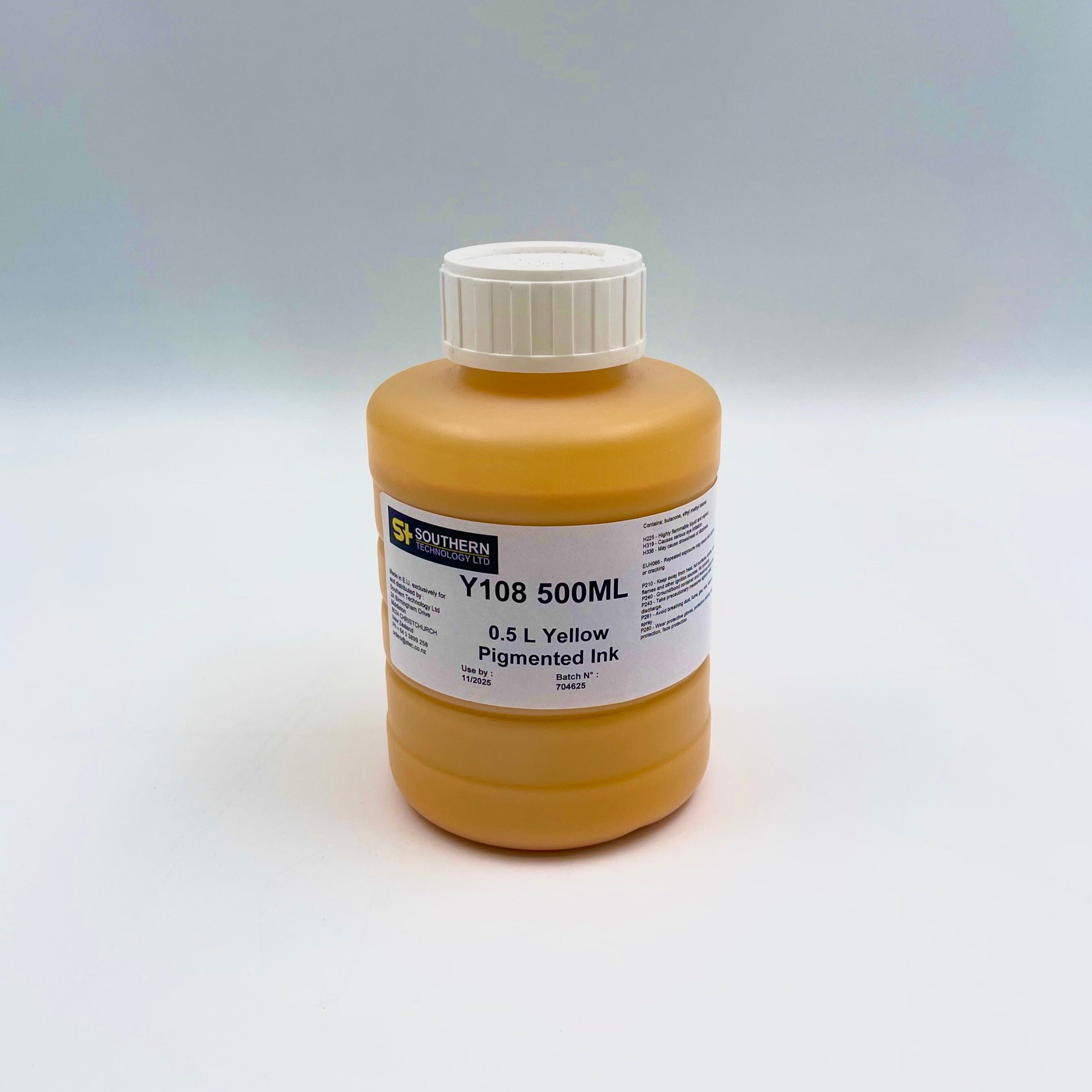 Y108 Yellow Pigmented Ink 500mL- ProIndustrial Inks and Solutions ...