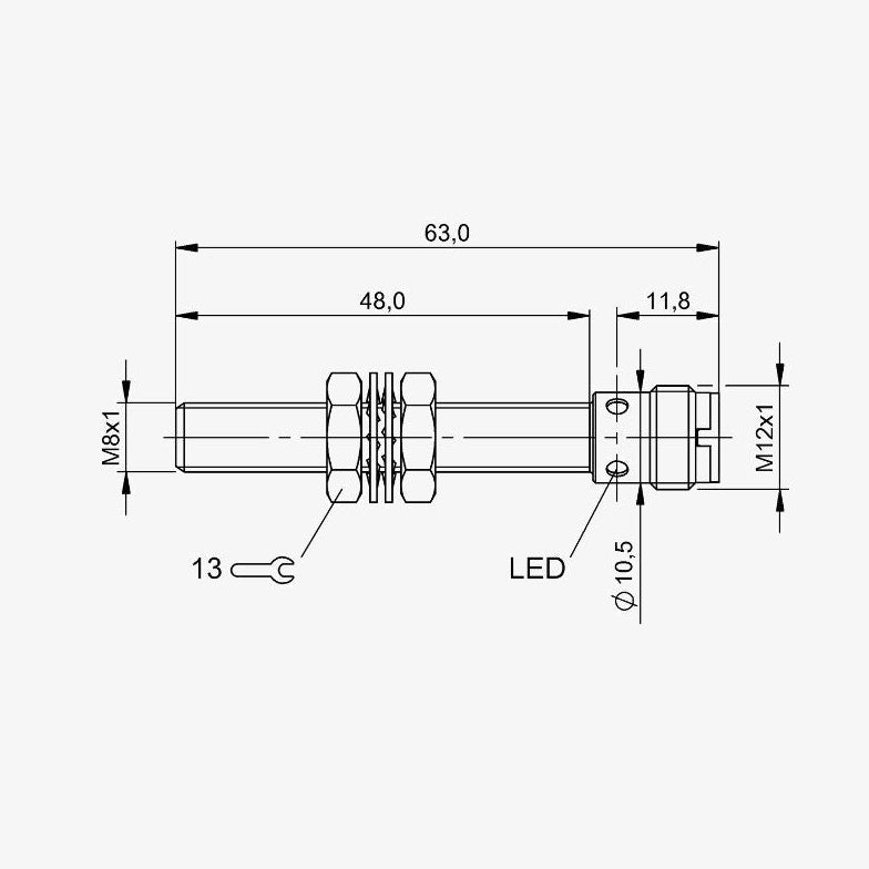 Balluff - M8 NPN (NO) - Inductive Sensor BES0025