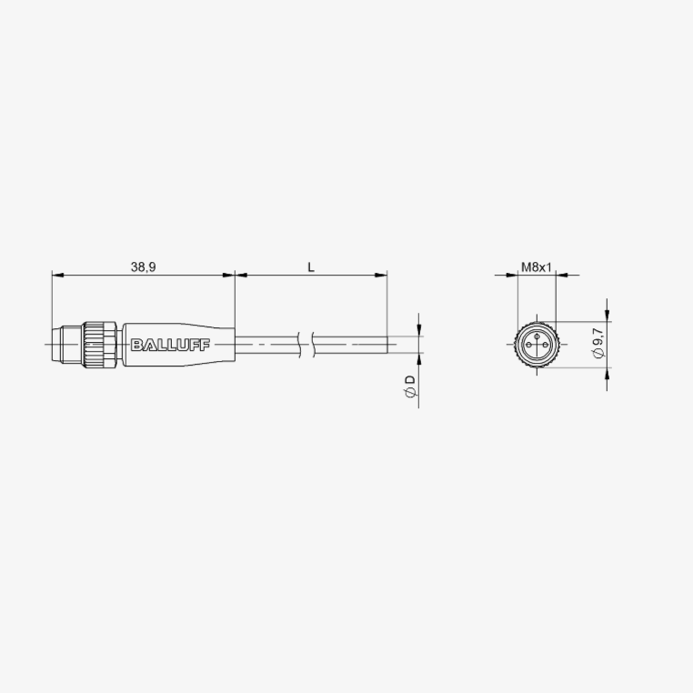 Balluff BCC02NM - Single-Ended Cordsets