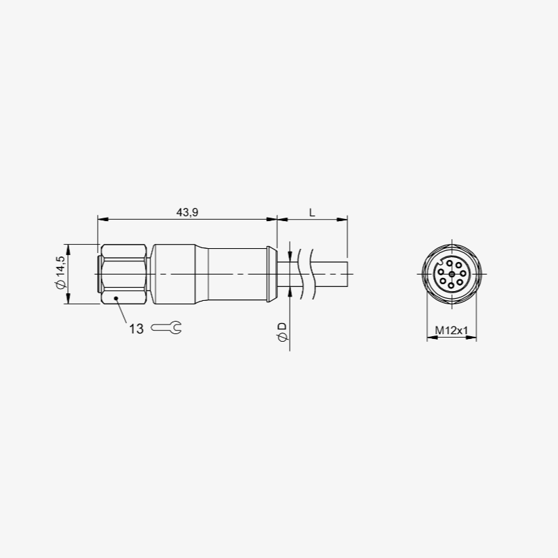 STM12F8PVC S5 - Single-Ended Cordsets