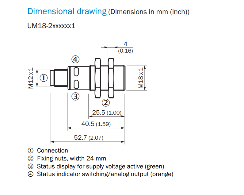 UM18-218126111 - Sick Ultrasonic Sensor