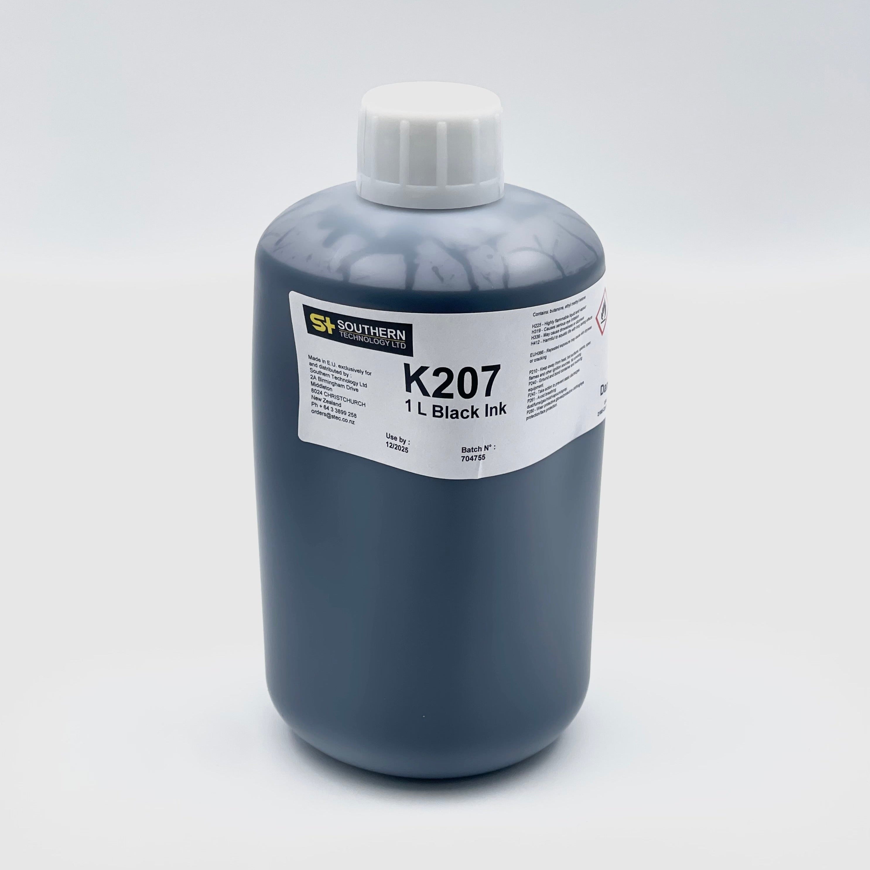 K207 Black Ink 1L - ProIndustrial Inks and Solutions – Southern ...