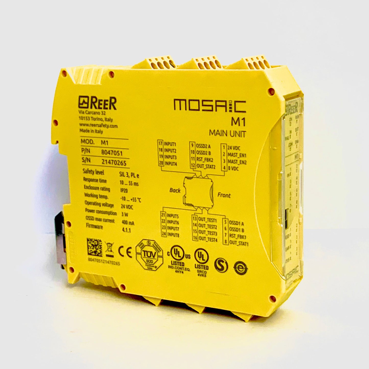 MOSAIC M1 - Safety Devices