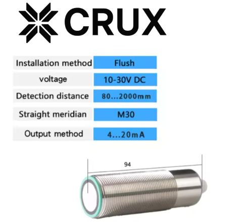UBX200-M30-I-M12  - ultrasonic sensor Analog - Crux Series